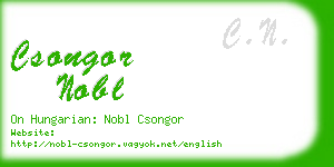 csongor nobl business card